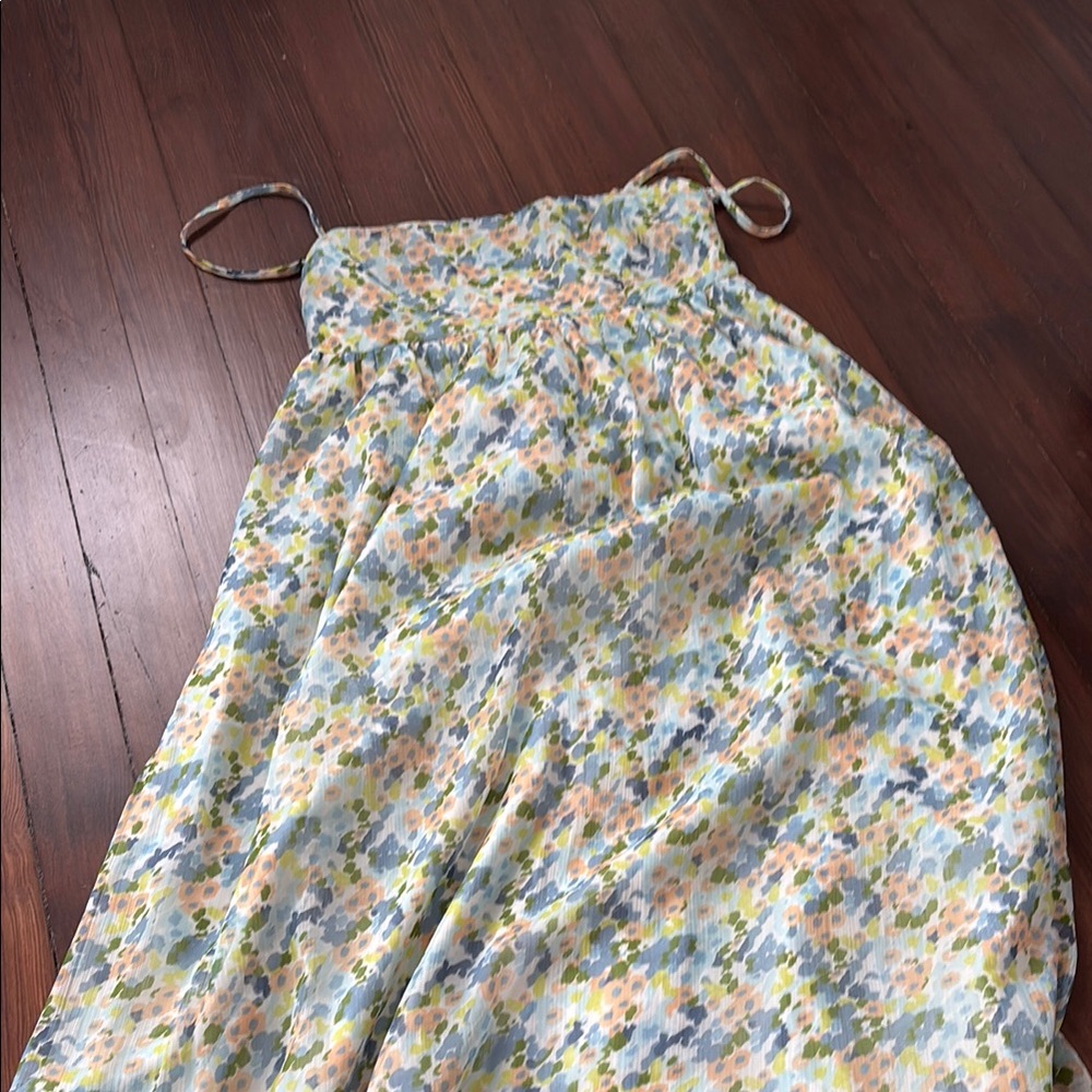 Abercrombie & Fitch Floral Maxi Dress - Blue, Green, Yellow
